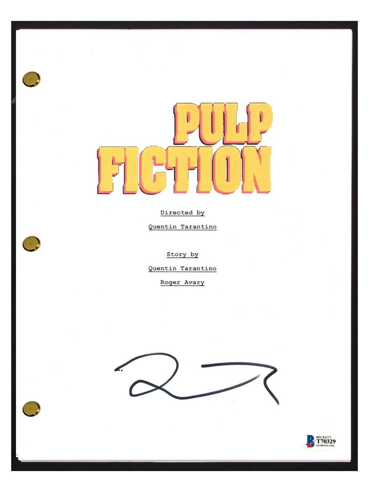 Quentin Tarantino Signed Autographed Pulp Fiction Movie Script Beckett Bas Coa