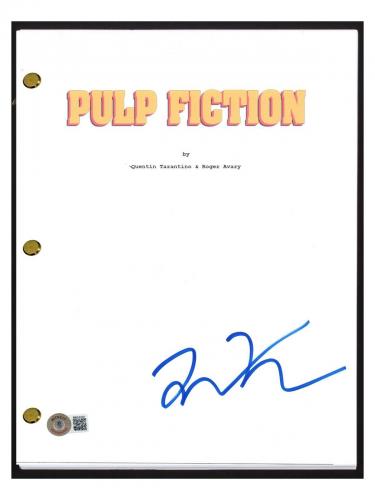 Quentin Tarantino Signed Autographed Pulp Fiction Movie Script Beckett COA