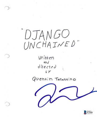 Quentin Tarantino Signed Full Inglourious Basterds Script Autograph Coa