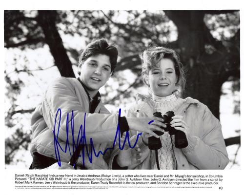 Ralph Macchio Autographed Signed Karate Kid 3 Photo AFTAL