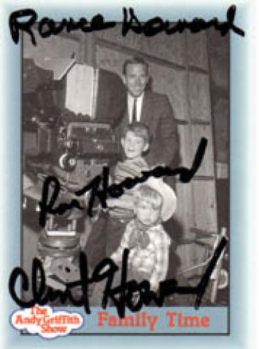 Rance Clint Ron Howard Autographed The Andy Griffith Show Card AFTAL