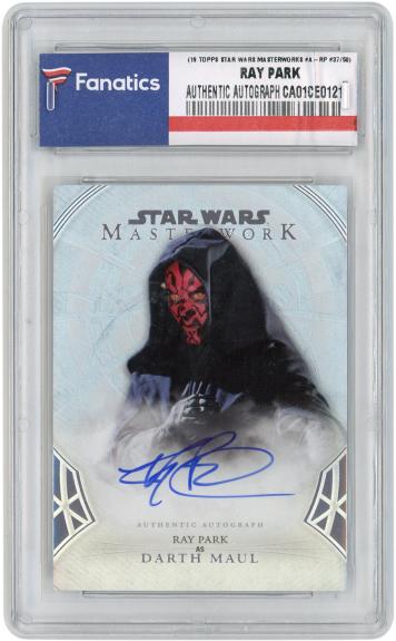 Ray Park Star Wars Autographed 2019 Topps Star Wars Masterworks #A-RP #37/50 Card