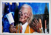 RICHARD DONNER SIGNED Tales From The Crypt 11X17 CANVAS PHOTO DIRECTOR PSA