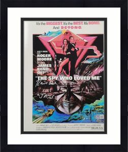 Richard Kiel signed Spy Who Loved Me 11x14 photo Movie Poster ~ Beckett BAS Holo