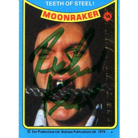 Richard Kiel Autographed 1979 EON Productions Card
