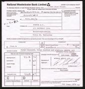 Ringo Starr (Signed "R. Starkey") Signed 8x8.5 1974 Bank Document PSA #Z08538