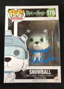 Rob Paulsen Signed Rick And Morty Snowball Funko Pop Figure