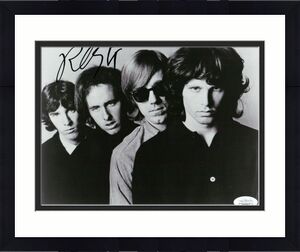 Robby Krieger Signed Autographed 8X10 Photo The Doors B/W Band Shot JSA HH60842