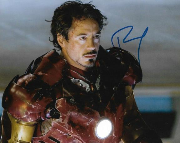 Robert Downey Jr Iron Man The Avengers Endgame Signed 8x10 Auto Photo DG COA #2