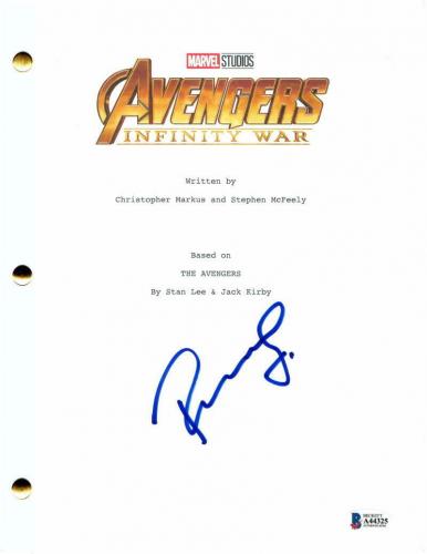 Robert Downey Jr Signed Autograph Avengers Infinity War Movie Script - Beckett