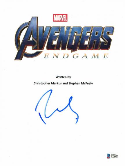 Robert Downey Jr Signed Autograph The Avengers Endgame Full Script Beckett Bas