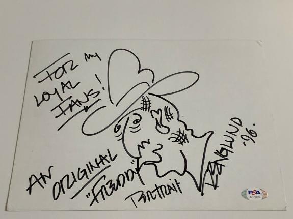 Robert Englund Freddy Krueger Actor Signed Autograph Sketch Cut PSA DNA j2f1c
