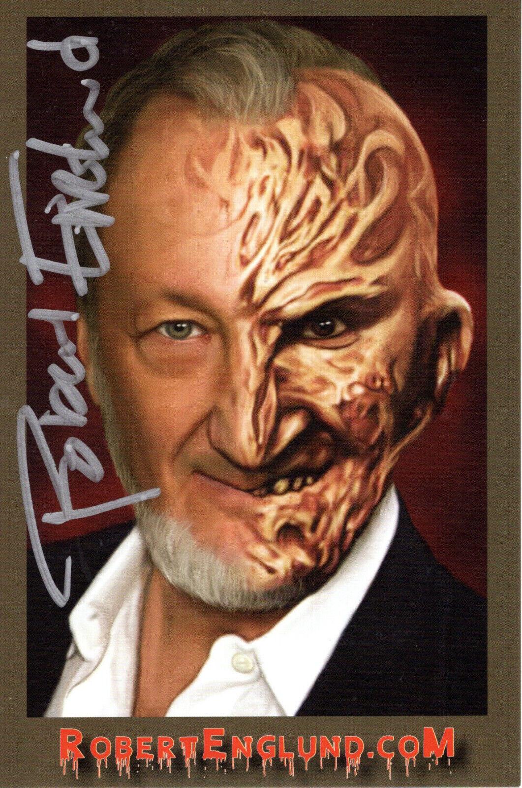 Robert Englund Signed 4x6 Post Card Picture Autographed Freddy Krueger 