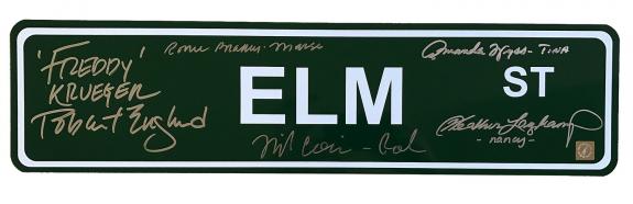 Robert Englund, Heather Langenkamp, Ronee Blakley, Amanda Wyss & Nick Corri Nightmare On Elm Street Cast Autographed Sign
