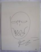 Robert Kirkman Signed Sketch 16x20 Autograph Canvas Walking Dead Auto PSA/DNA