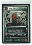 Robert O'Reilly Signed Star Trek The Next Generation Game Card Gowron Of Borg