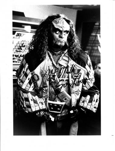 Robert O'Reilly Signed Star Trek The Next Generation "Gowron" 8x10 Photo #18 DS9