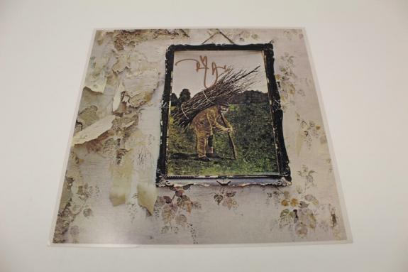 Robert Plant Signed Autograph 12x12 Led Zeppelin Iv Album Flat - Very Rare Real