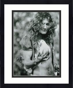 Robert Plant Signed Autograph 8x10 Photo - Shirtless Led Zeppelin Frontman Jsa