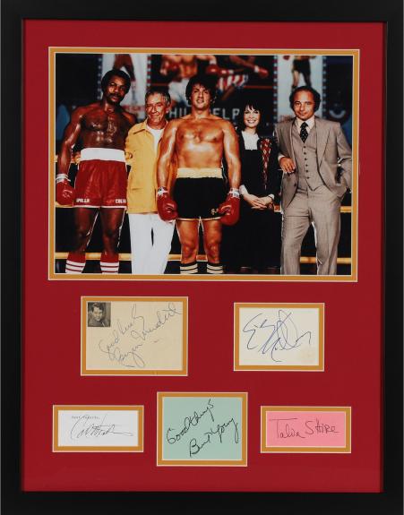 Rocky Cast Autographed Collage with Multiple Signatures - PSA