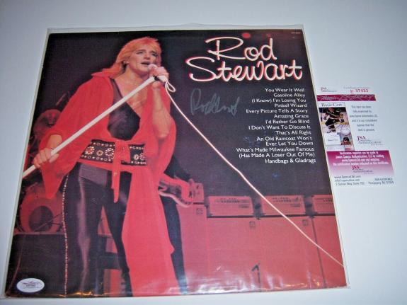 Rod Stewart Jsa/coa Signed Lp Record Album