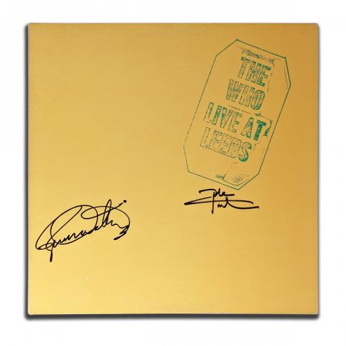 Roger Daltrey Pete Townshend Signed The Who LIVE AT LEEDS Autographed Vinyl Album LP JSA COA