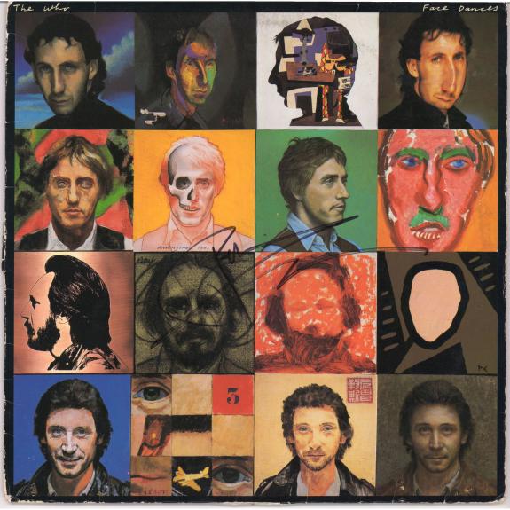 Roger Daltrey & Peter Townshend Autographed The Who Face Dances Album - PSA/DNA LOA