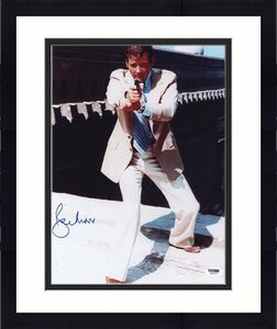 Roger Moore Signed James Bond 007 Photo 11X14 - Autographed PSA DNA
