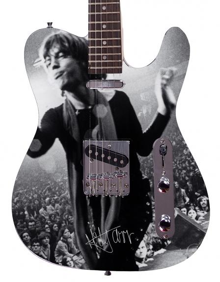 Rolling Stones Mick Jagger Facsimile Autographed  Guitar