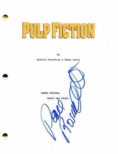 Rosanna Arquette Signed Autograph Pulp Fiction Movie Script - Quentin Tarantino