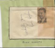 Rush Hughes & The Debutantes Signed Vintage Album Page