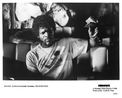 Samuel L. Jackson unsigned Pulp Fiction Miramax B&W 8x10 Promo Photo (Quentin Tarantino)