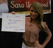 Sara Jean Underwood Hand Written Support Liz Carmouche Sign UFC 157 PSA/DNA COA