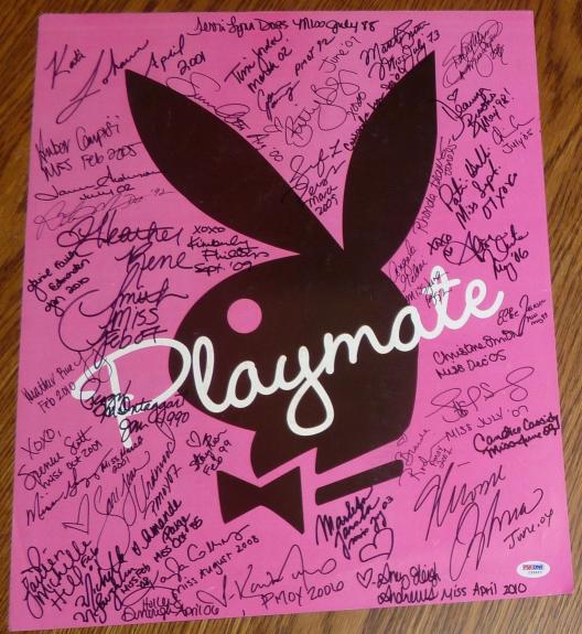 Sara Jean Underwood Miriam Gonzalez +40 Playboy Playmates Signed Poster PSA/DNA