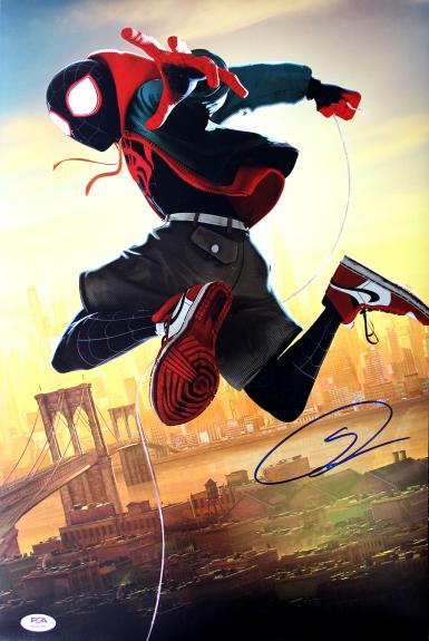 Shameik Moore Autographed Spider-Man: Into The Spider-Verse 11x14 Photo