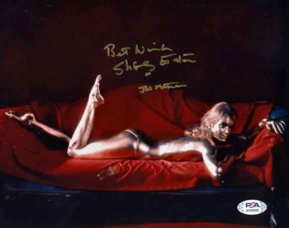 Shirley Eaton PSA DNA Cert Signed 8x10 Goldfinger Photo Autograph