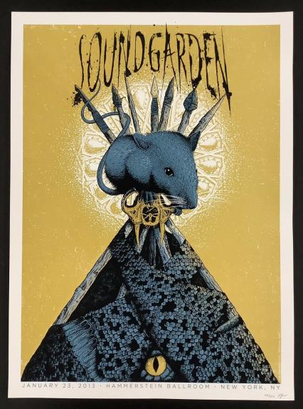 Soundgarden Concert Poster 18x24 Hammerstein New York 1/23/13 Neal Williams LE