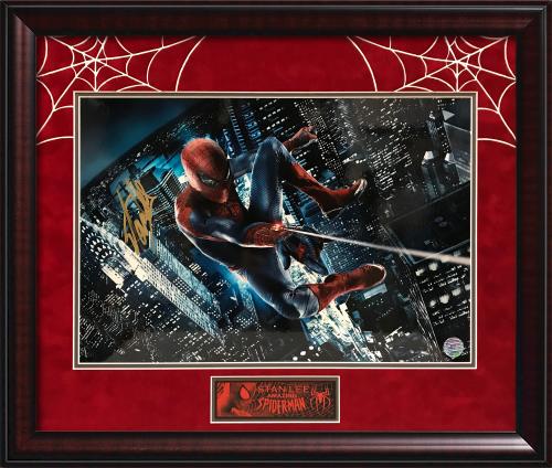 Stan Lee Autograph Print Spiderman Framed 23×26
