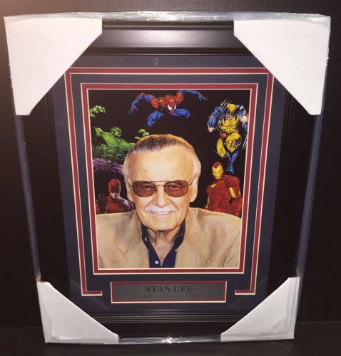 Stan Lee Creator Of Marvel Comics Spiderman Ironman Avengers Framed 8x10 Photo