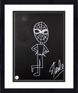 Stan Lee Signed 16x20 Canvas w/ Spider-man Sketch PSA/DNA #W00382