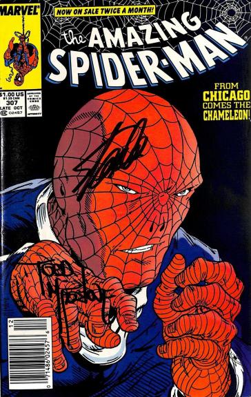 Stan Lee & Todd McFarlane Signed The Amazing Spider-Man #307 Comic BAS #E35324