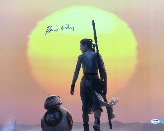 Star Wars Daisy Ridley Signed 16x20 Photo Psa/dna Graded Gem Mint 10 Autograph