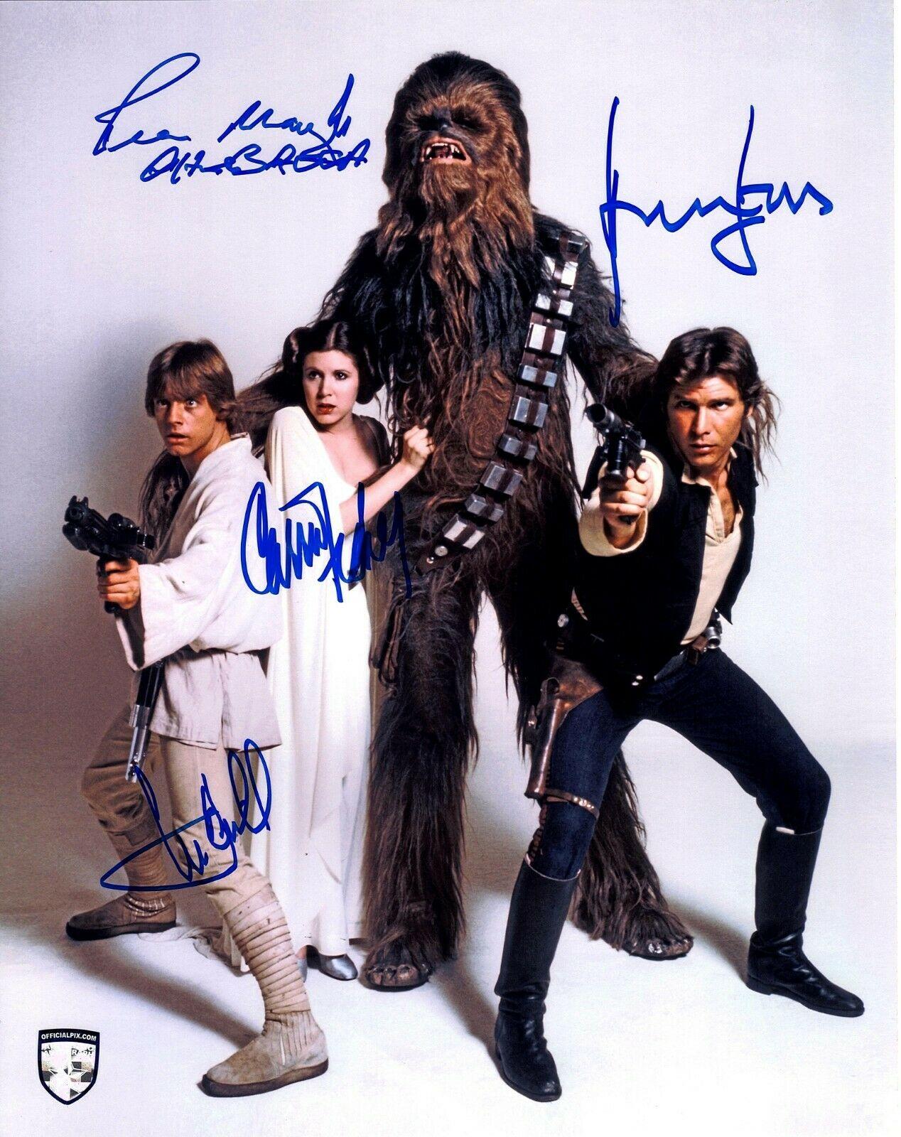 Ford Mayhew Star Wars cast x 4 Fisher Ford 8 x 10" Autographed Photo RP # 5 