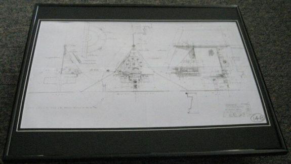 Star Wars Luke's Skyhopper Star Hopper Blueprint Framed 16x20 Sketch Display