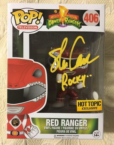 Steve Cardenas Signed Autographed Metallic Red Ranger  Funko Pop JSA COA 2