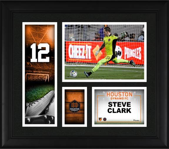 Steve Clark Houston Dynamo FC Framed 15" x 17" Player Core Collage