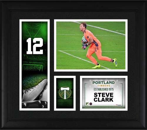 Steve Clark Portland Timbers Framed 15" x 17" Player Core Collage