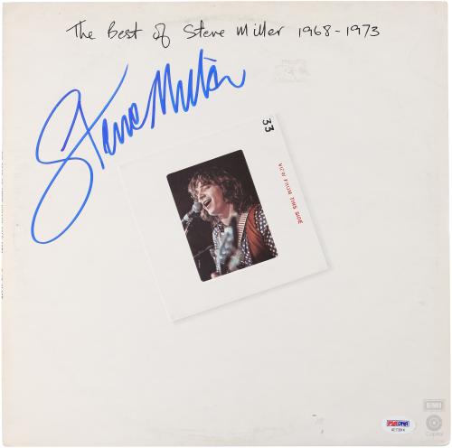 Steve Miller Autographed Best of Album - PSA