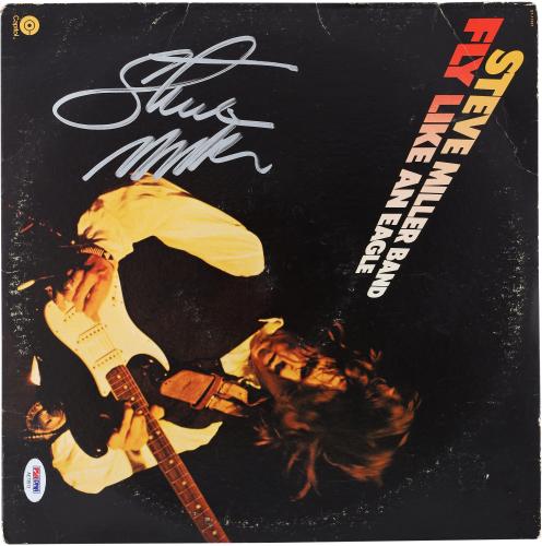 Steve Miller Autographed Fly Like an Eagle Album - PSA