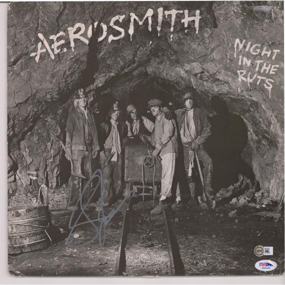 Steven Tyler Aerosmith Autographed Night In The Ruts Album - PSA